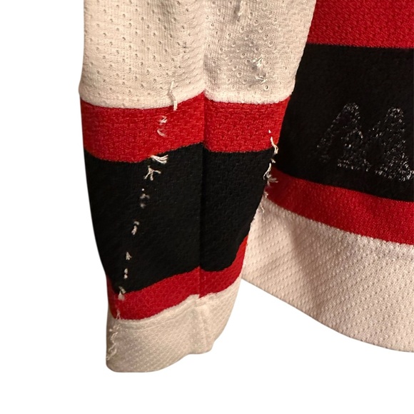 Vintage New Jersey Devils Martin Brodeur XL Red White Hockey Jersey READ - Picture 3 of 8